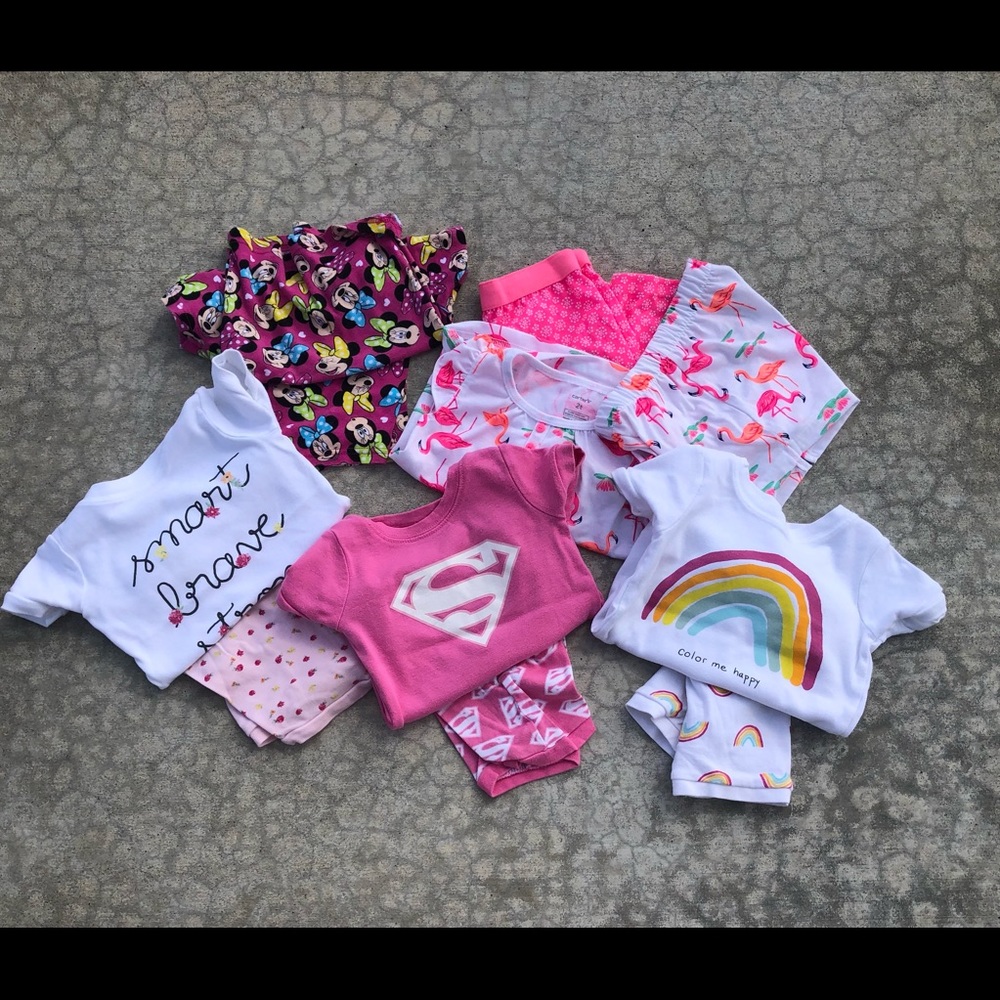 Girls 4T pajamas GUC